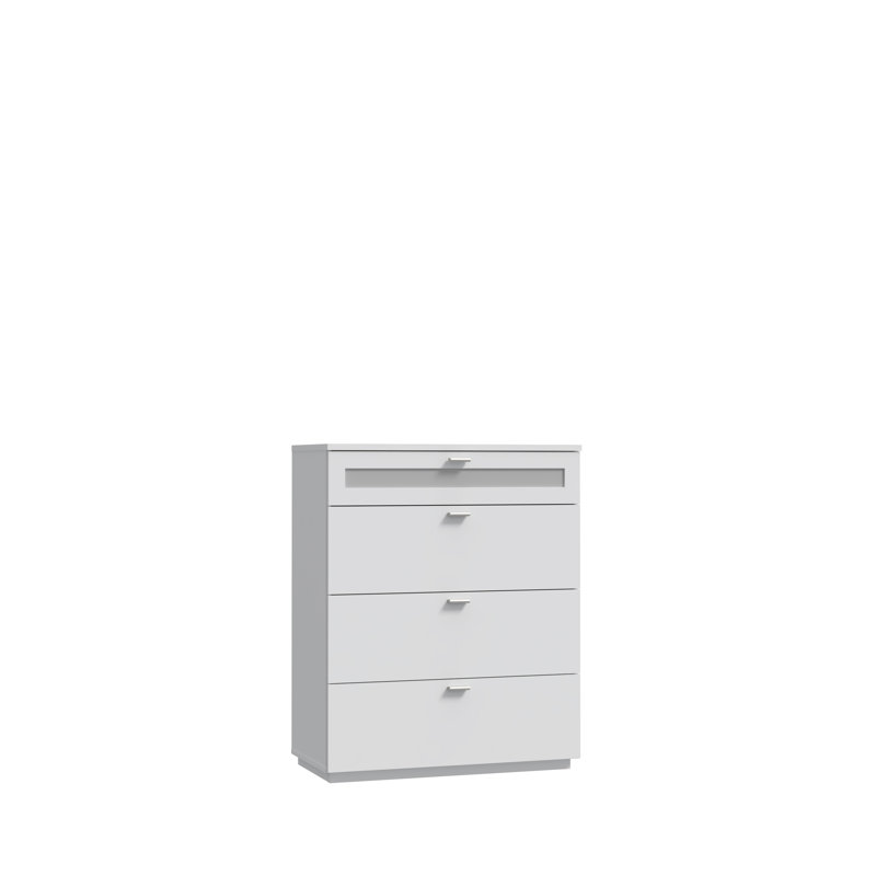 Rafila 4 - Drawer Rectangle Accent Chest, White