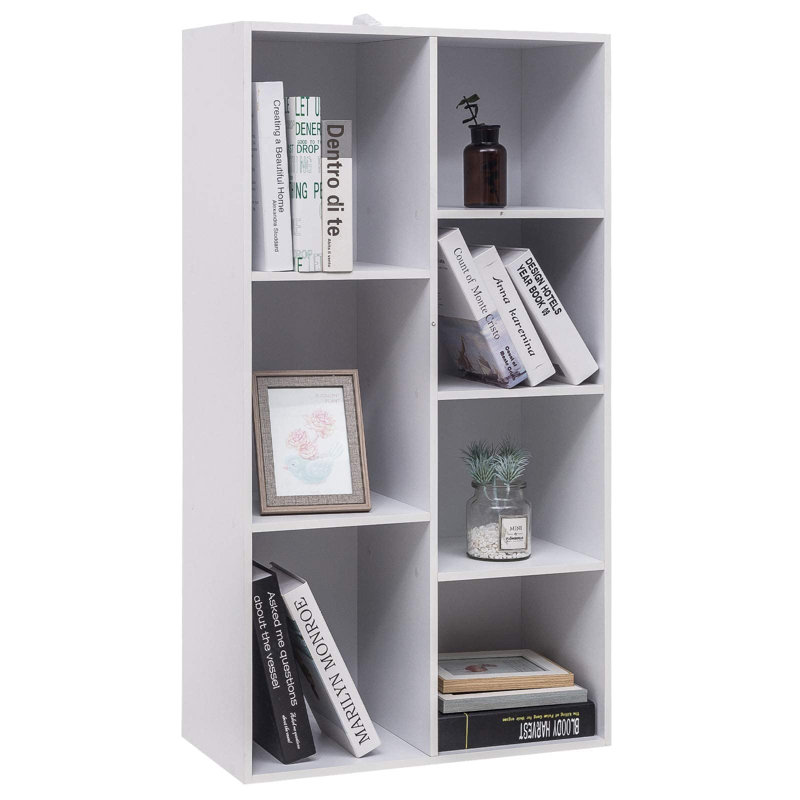 Cassien 108cm H x 59.5cm W Cube Bookcase, White