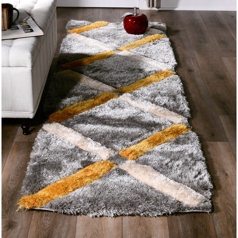 Eulamae Abstract Indoor Rug, Runner 2'4" x 8'