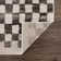 Chaparro Contemporary Checkered Charcoal Area Rug