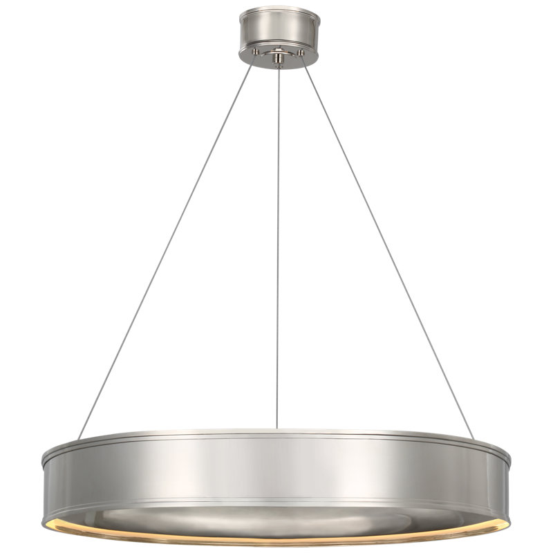 Chapman & Myers Connery 30" Ring Chandelier, Polished Nickel
