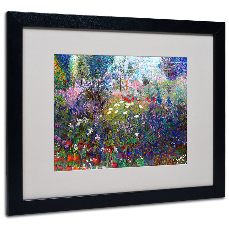 «Garden», reproduction sur toile encadrée, H 16 po x l 20 po x P 0,5 po, Noir