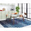 Tapis bleu marine / ivoire Remaley-744658245