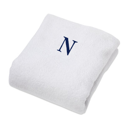 100% Combed Cotton Terry Monogrammed Patio Chaise Lounge Chair Cover