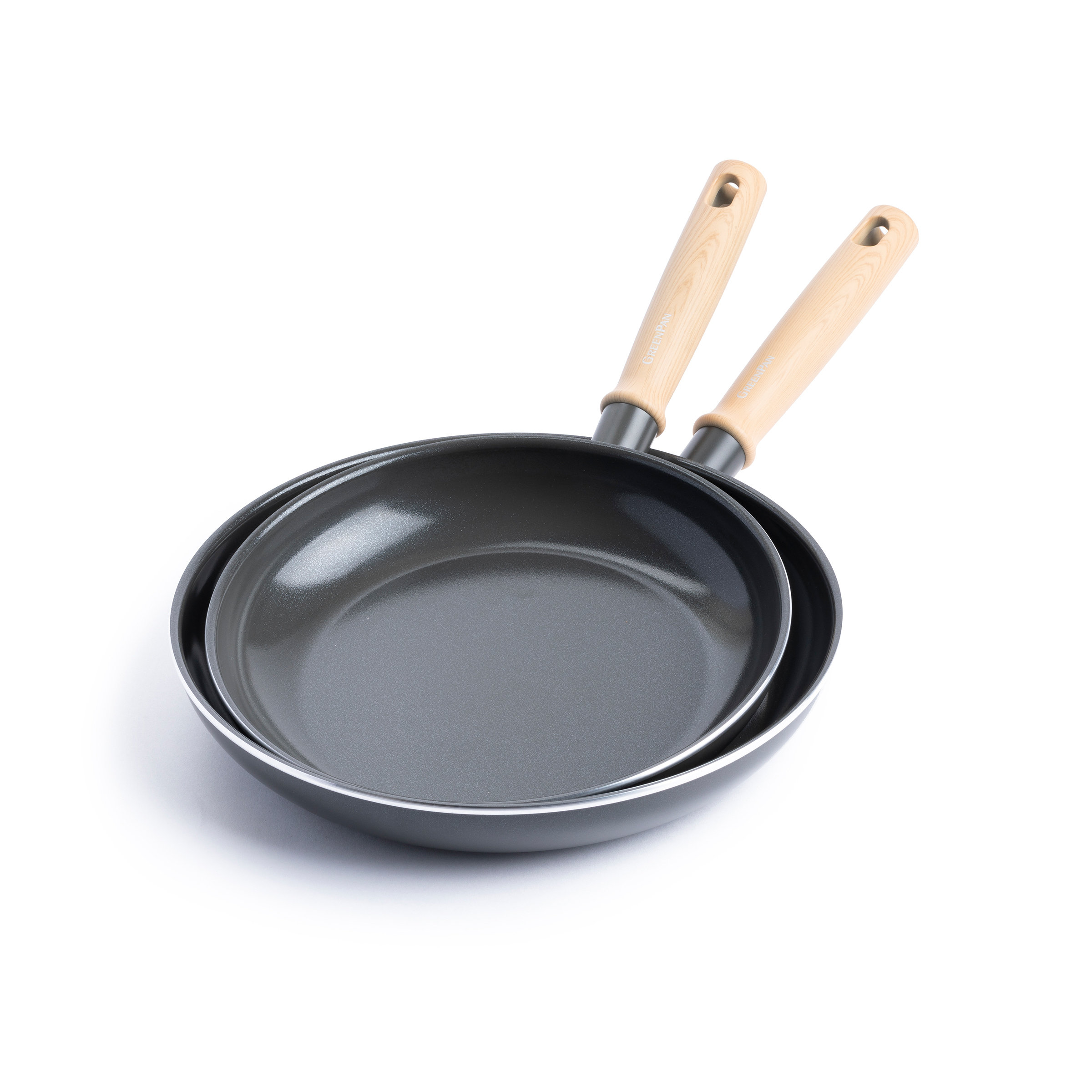 GreenPan Hudson Healthy Ceramic Nonstick, Frying Pan/Skillet, 12, Black 