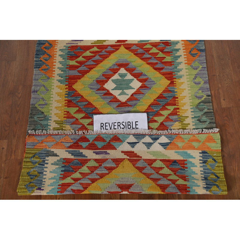 South Western Kilim Wool Oriental Rug 3x4
