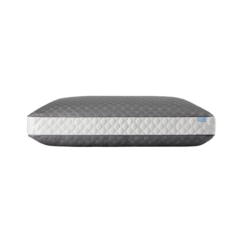 Oreiller en bonne santé Cool-Tech avec graphite, Grand, Gris / blanc