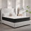 Matelas hybride mi-ferme dans une boîte, mousse à mémoire de forme et matelas à ressorts ensachés pour soulager la pression, soutenir et isoler les mouvements