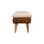 Banc en bois massif avec garniture cloutée-1441416904