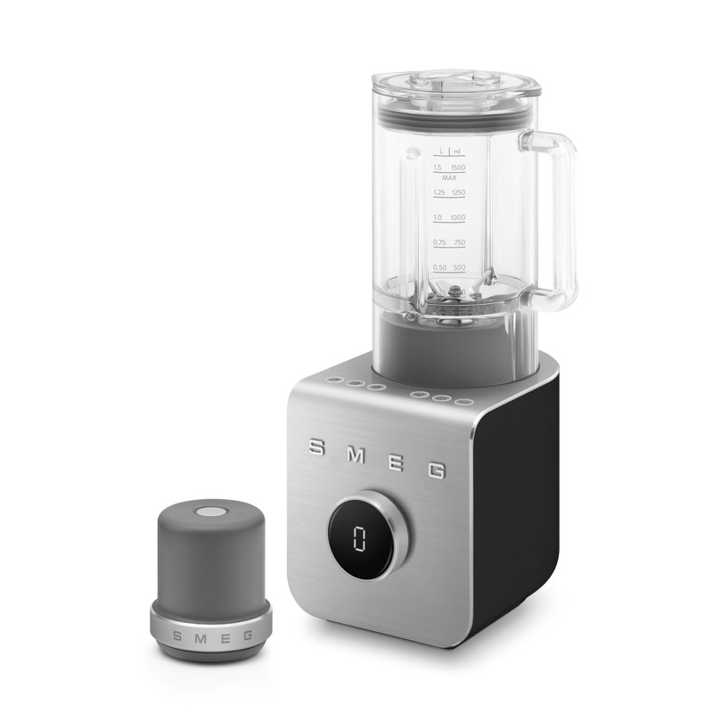 Smeg BLC02 High Performance Blender With Vacuum Pump, Matte Black