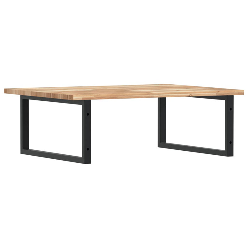 Braeley 100cm Solid Wood Bathroom Vanity Top, Acacia/Black