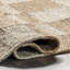 Tapis en jute à motif écossais Christana pour salle à manger, ivoire-945737083