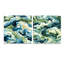 Coumba - Ensemble de 2 peintures murales abstraites en acrylique-103929334