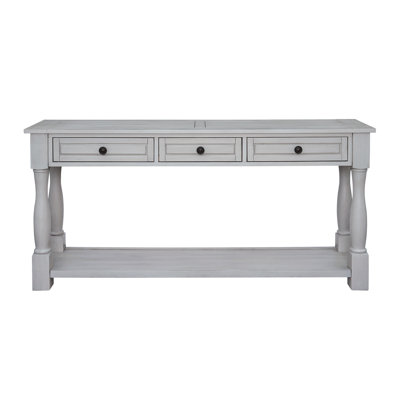 Console longue avec tiroirs et tablette Cervantez