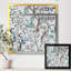 Chinoiserie avec oiseaux et pivoines X - peinture sur toile-59283821-59283825