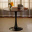Table de salle à manger moderne avec base piédestal en métal