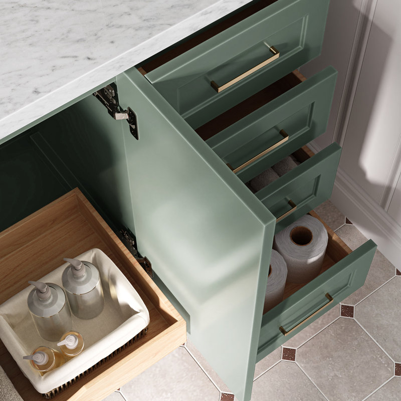 60" Single Bathroom Vanity Base Only, White