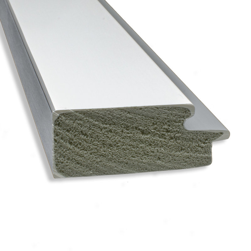 Miroir pleine grandeur sol Chiesa, Argent blanc Eva, 65,25 po x 29,25 po