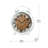 Analogue Metal Tabletop Clock with Alarm in White