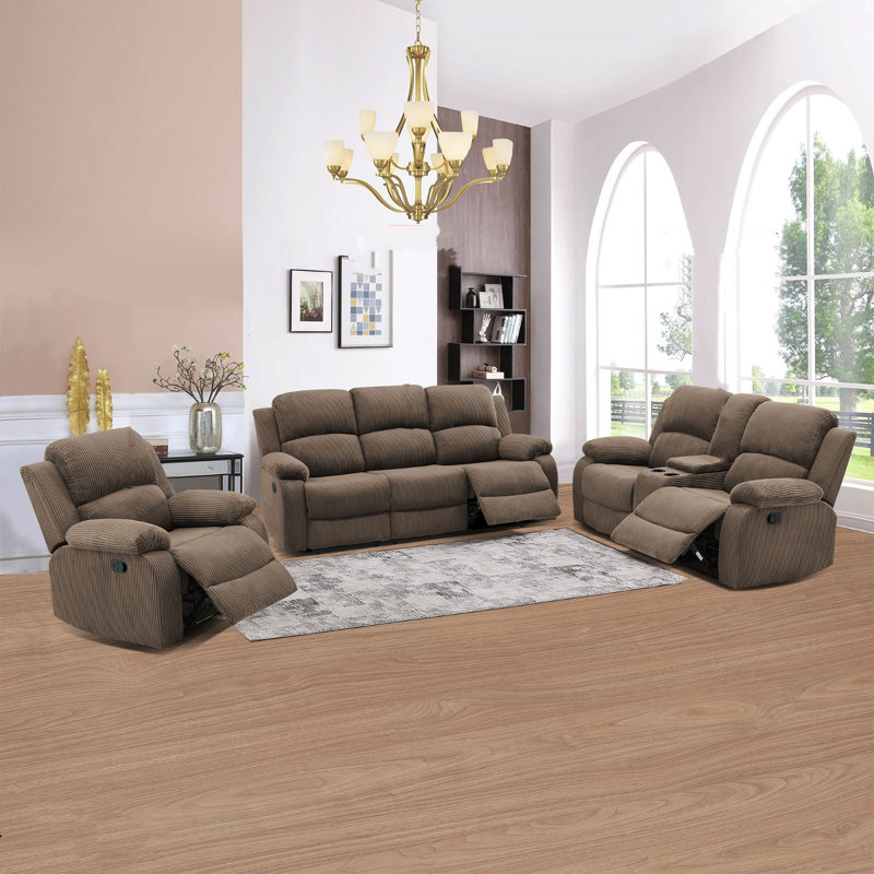35" Manual Recliner, Gray