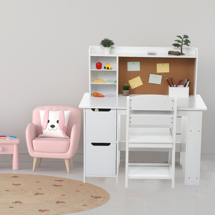 Jamarl 36'' W Rectangle Writing Desk and Chair Set