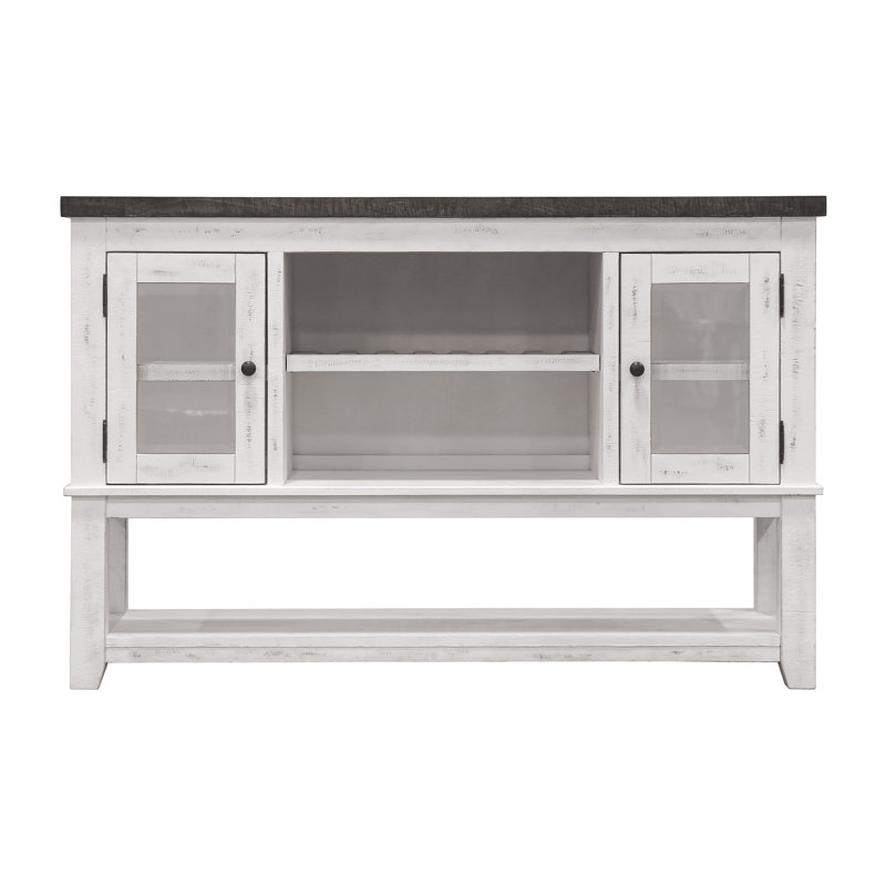 Zuria 60'' Sideboard, White/Gray