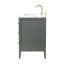Ensemble de meuble-lavabo autoportant à simple cuve 42 po avec plateau en marbre Lavallon-105245170-105245161