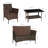 4-Piece PE Rattan Outdoor Sofa Set