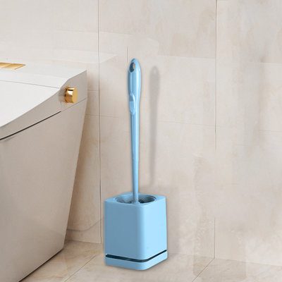 Toilet Bursh Toilet Brush Household Plastic Long Handle Toilet Brush Punch- Wall-Mounted Floor-Standing With Base Toilet Brush Cleaning Set