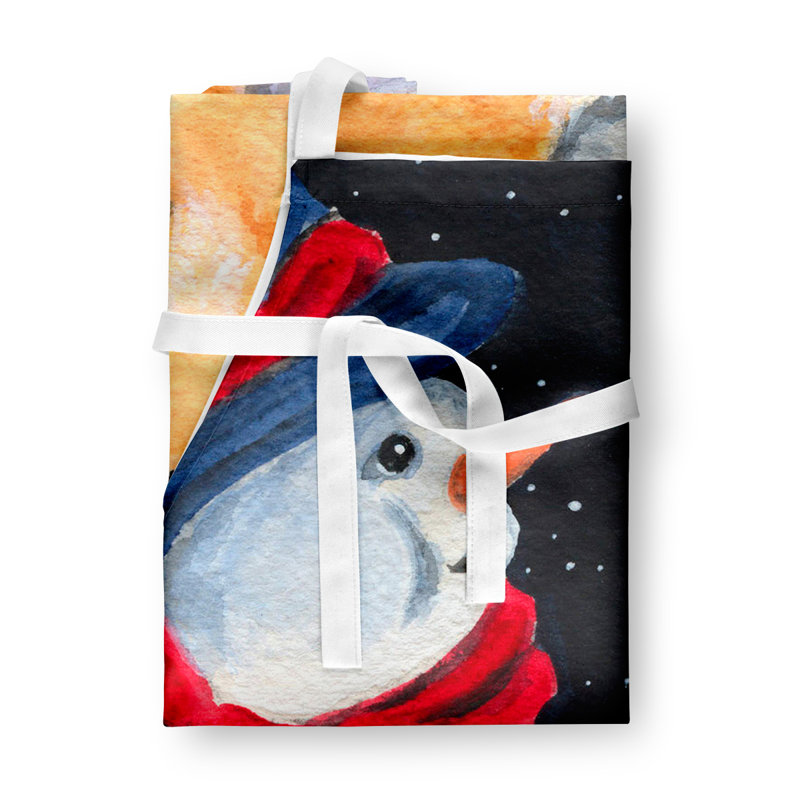 Tablier de chow bonhomme de neige avec chow
