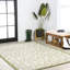 Tapis intérieur / extérieur vert / crème Deilani-983791256