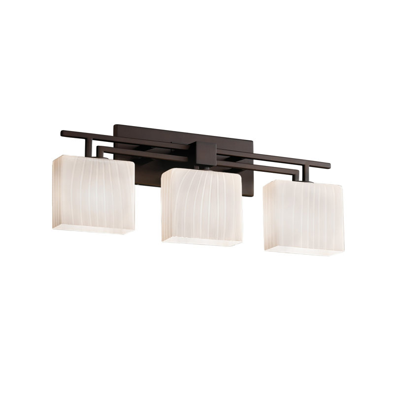 Éclairage pour meuble-lavabo 3 lumières Casson, Noir mat, Ruban