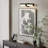 Modern 2-Light Matte Black LED Wall Sconce with Rotatable Acrylic Tube Shades
