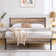 3 Piece Bedroom Set Wood Bed Frame And Nightstand Set Mattress Foundation With Side Table Set