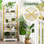 Rustic 5-Tier Bookshelf With Removable Storage Baskets - Heavy Duty Metal Frame-98402738