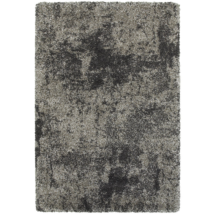 Tapis gris anthracite / gris Angiens