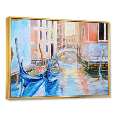 «Gondola In Venice», reproduction sur toile flottante