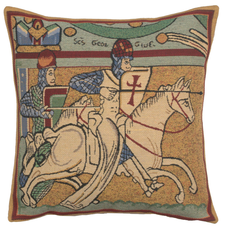 Medieval Cotton Blend Pillow Cover
