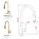 ESHOO Pull Down Kitchen Faucet with Soap Dispenser