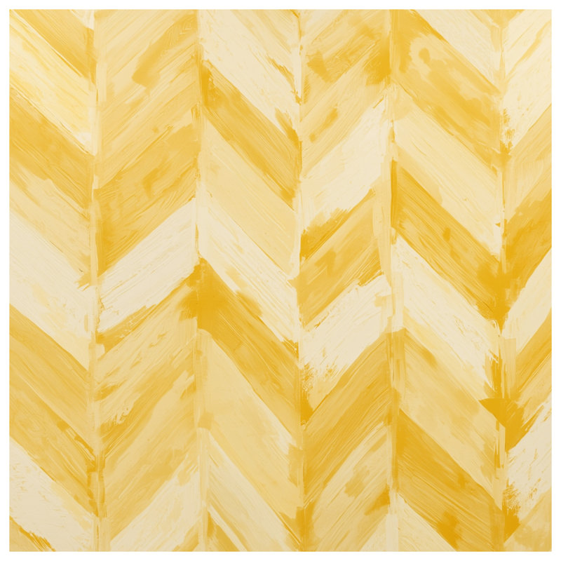 Housses de couette à motif de chevrons jaunes, Très grand lit