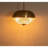 Mid - Century Fluted Glass & Brass Pendant Light