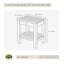 Banc de douche en teck-64289951