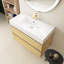Meuble-lavabo simple 35,8 po avec plateau en résine Wolfgang
