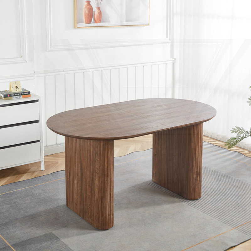 Table de salle à manger extensible, Noyer
