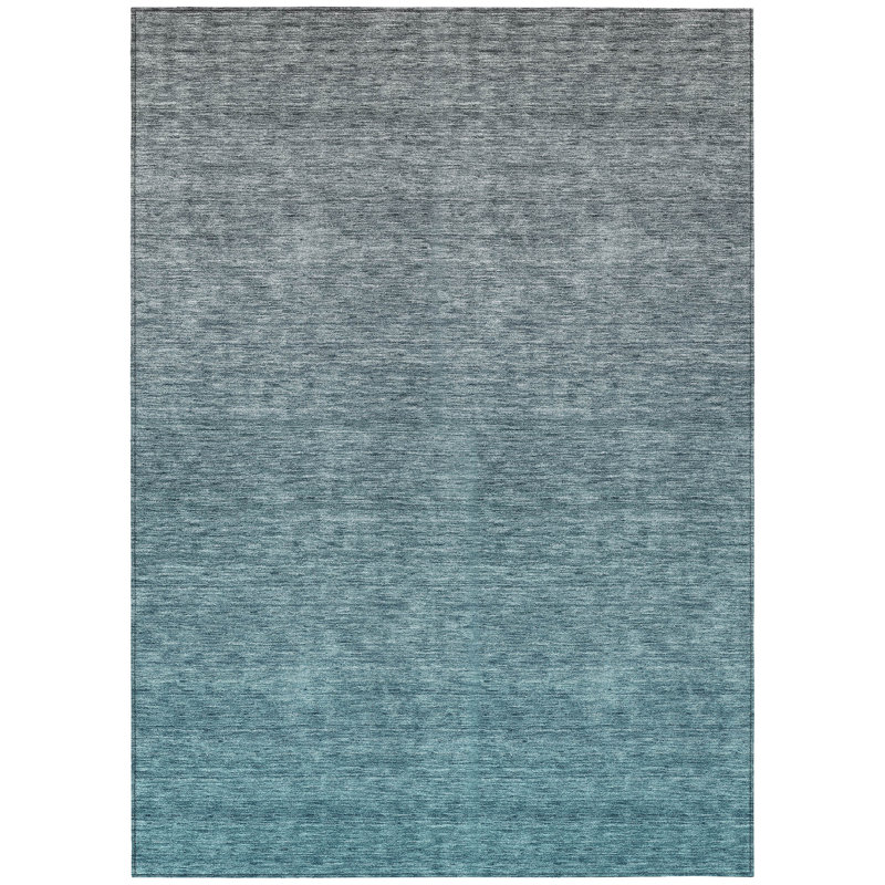 Quadell Washable Ombre Indoor / Outdoor Rug, Rectangle 2'6" x 3'10"