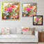 «Modern Pink and Green Summer Garden II», reproduction d'art sur toile-290171648-290171649