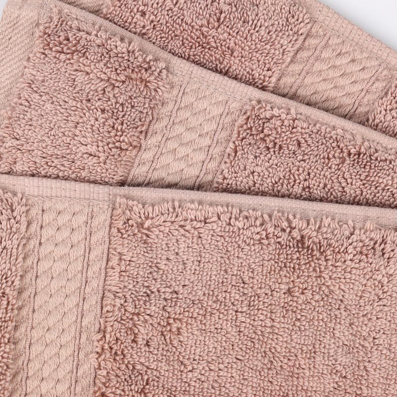 Donlad Certified Certified Egyptian Cotton 800 GSM Heavyweight Plush Solid Luxury Bath Towel, Muted Mauve