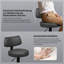 Swivel Upholstered Counter Stool with Metal Frame-1097675847