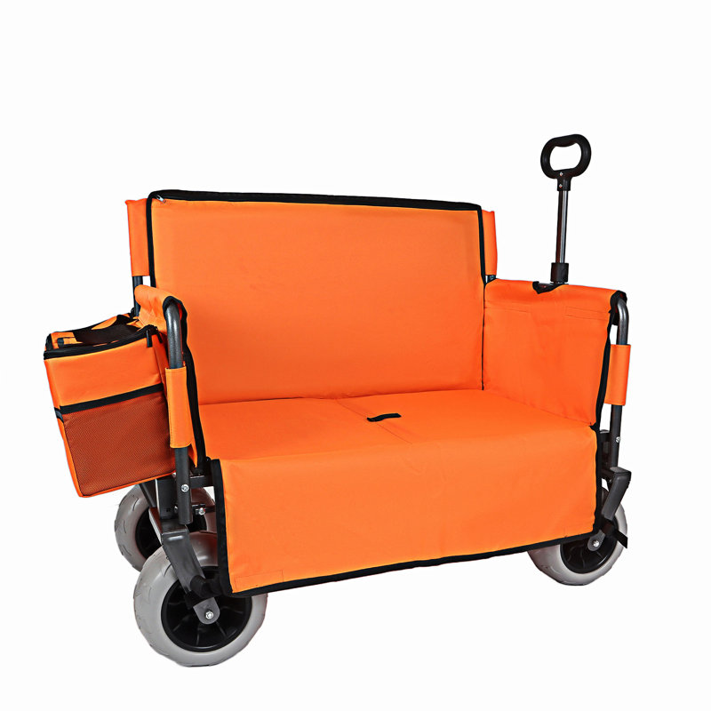 Chariot pliable avec banc Sea, Orange