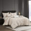 Édredon grand beige 7 pièces à motif diagonal, rembourrage toutes saisons, literie de luxe avec coussins décoratifs grand, beige, design, literie,-120954182